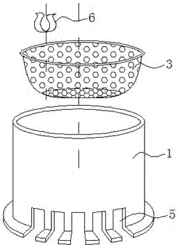 Environment-friendly moxa-moxibustion device and preparation method thereof