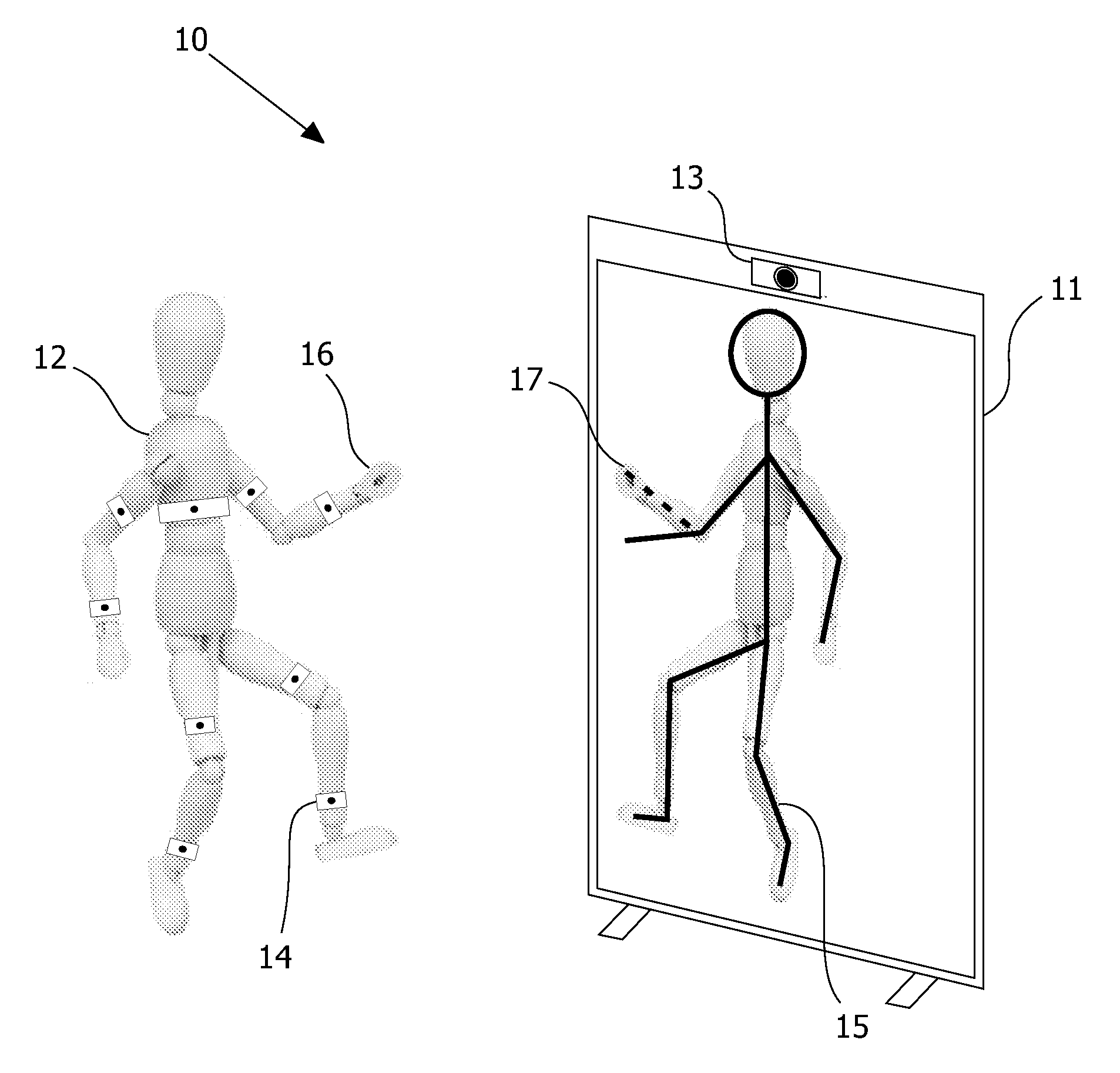 Feedback device for guiding and supervising physical exercises