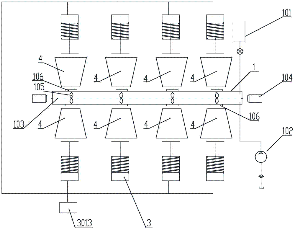 Experimental facility for simulating forming process of mud cake