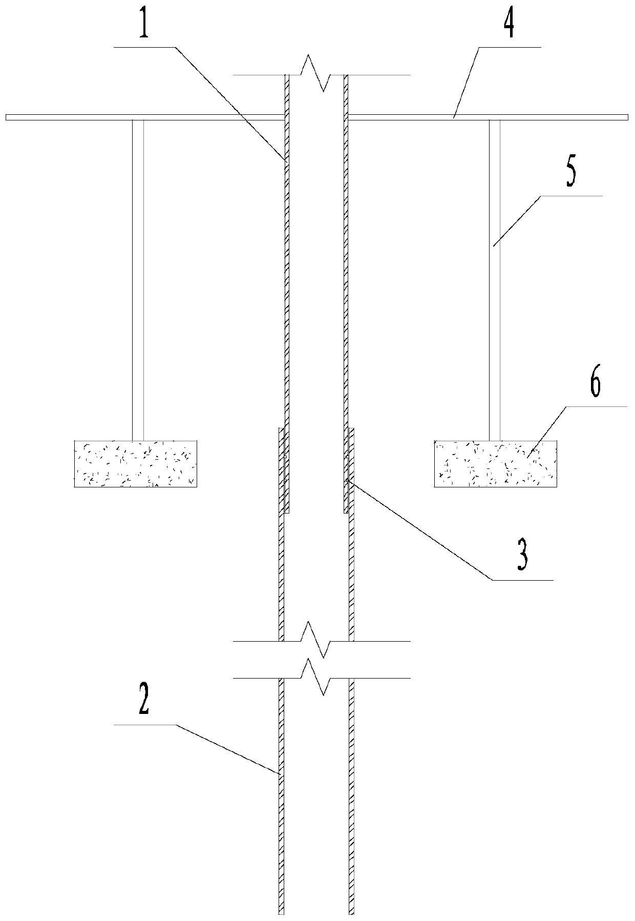 Telescopic settlement pipe, and settlement deformation monitoring system and method