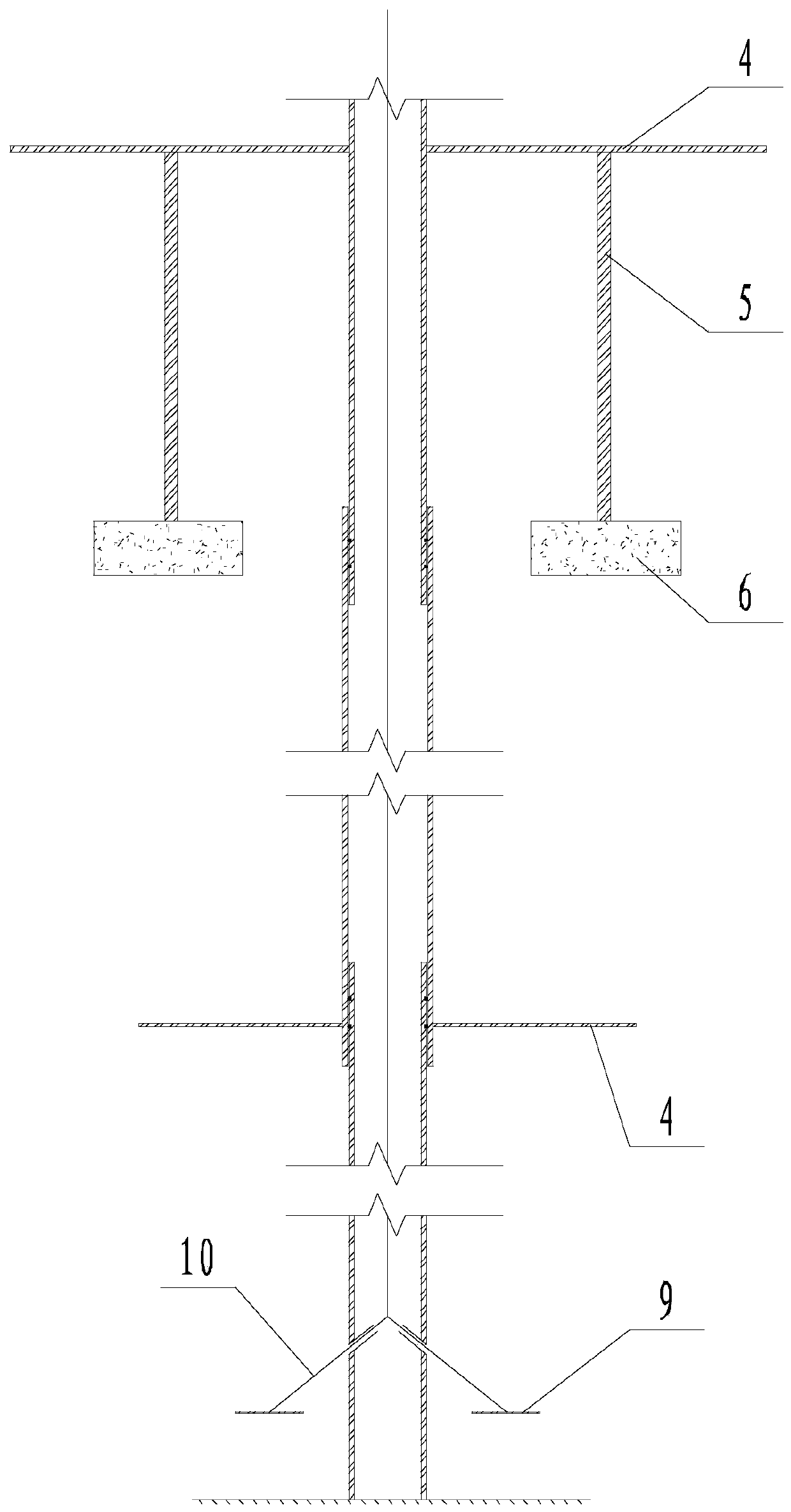 Telescopic settlement pipe, and settlement deformation monitoring system and method