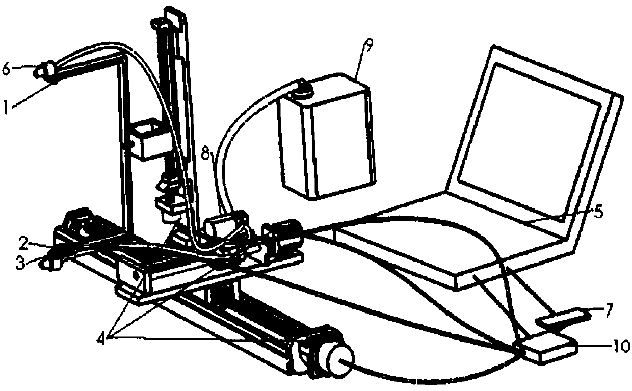 Precision spraying device based on leaf area index of plants from fruit and tea gardens