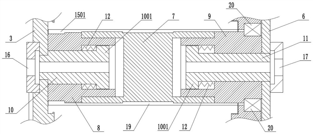 A double-disc integrated seed metering device