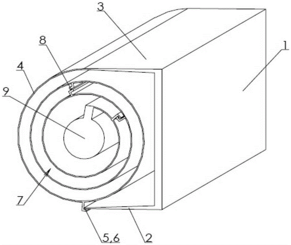 Spiral heat dissipation aluminum alloy profile