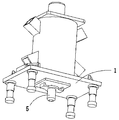 Grinding device of high molecule chemical material particles