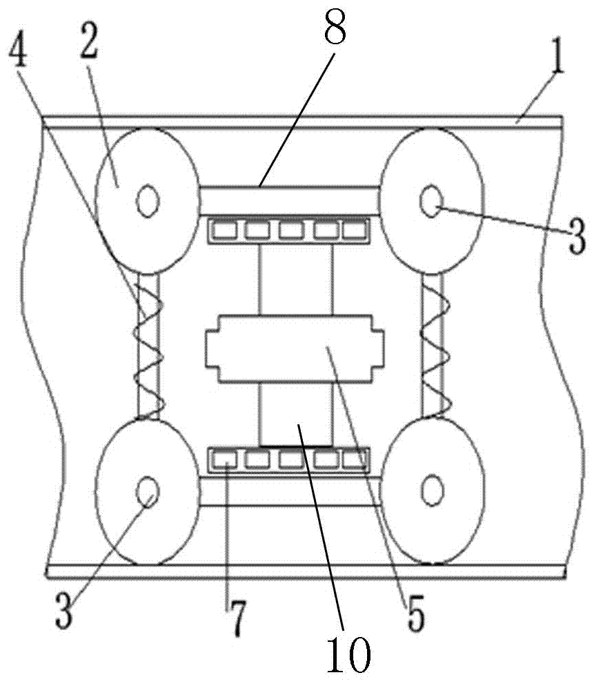 Electric pipe climbing device