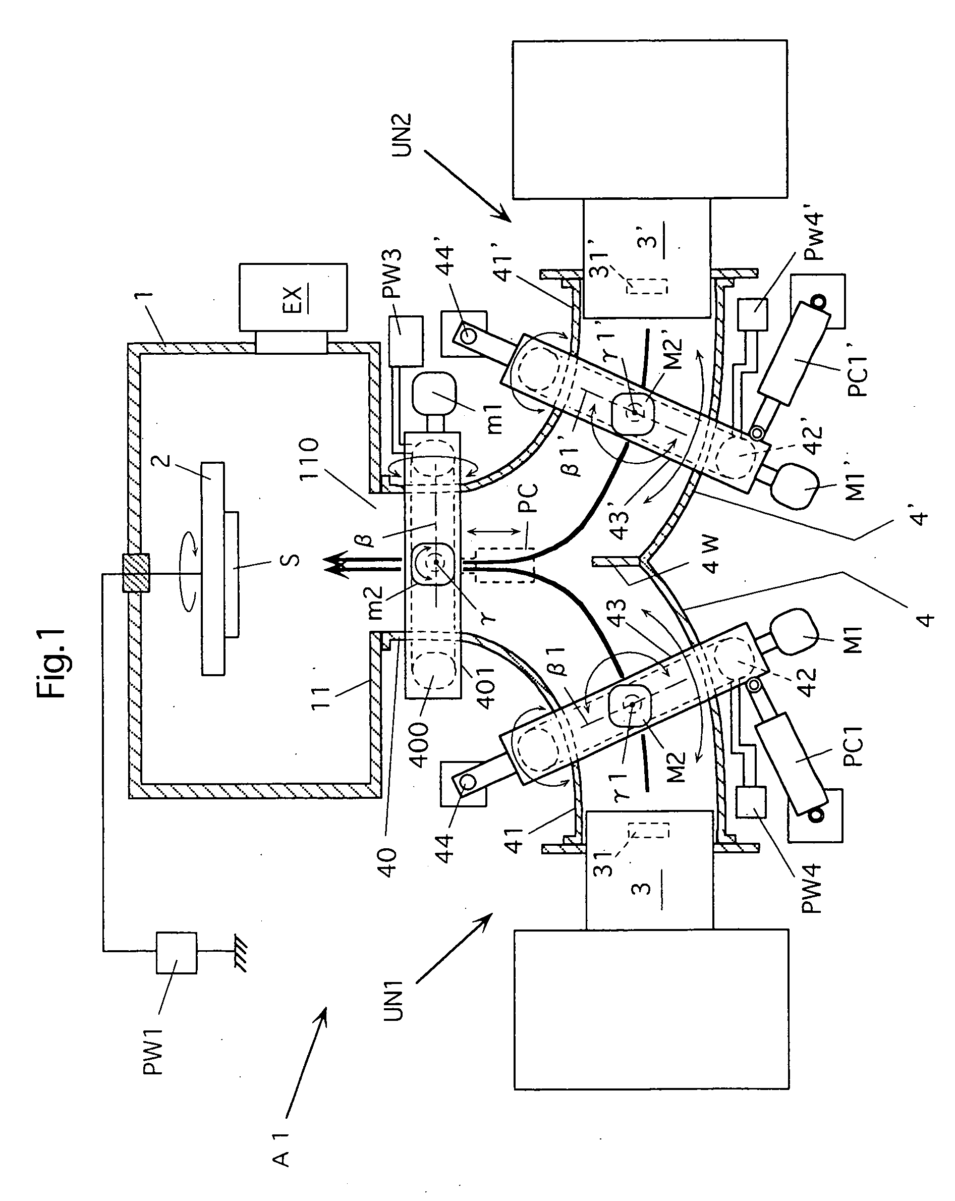 Deflection magnetic field type vacuum arc vapor deposition device