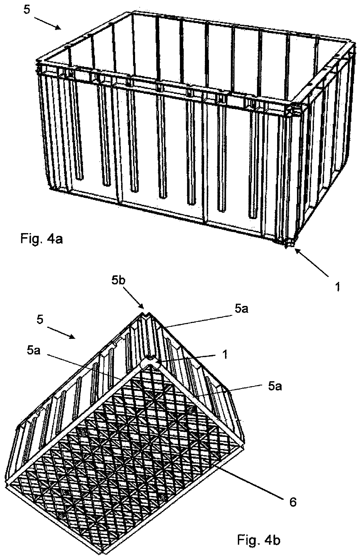 Device for orienting a stack of containers