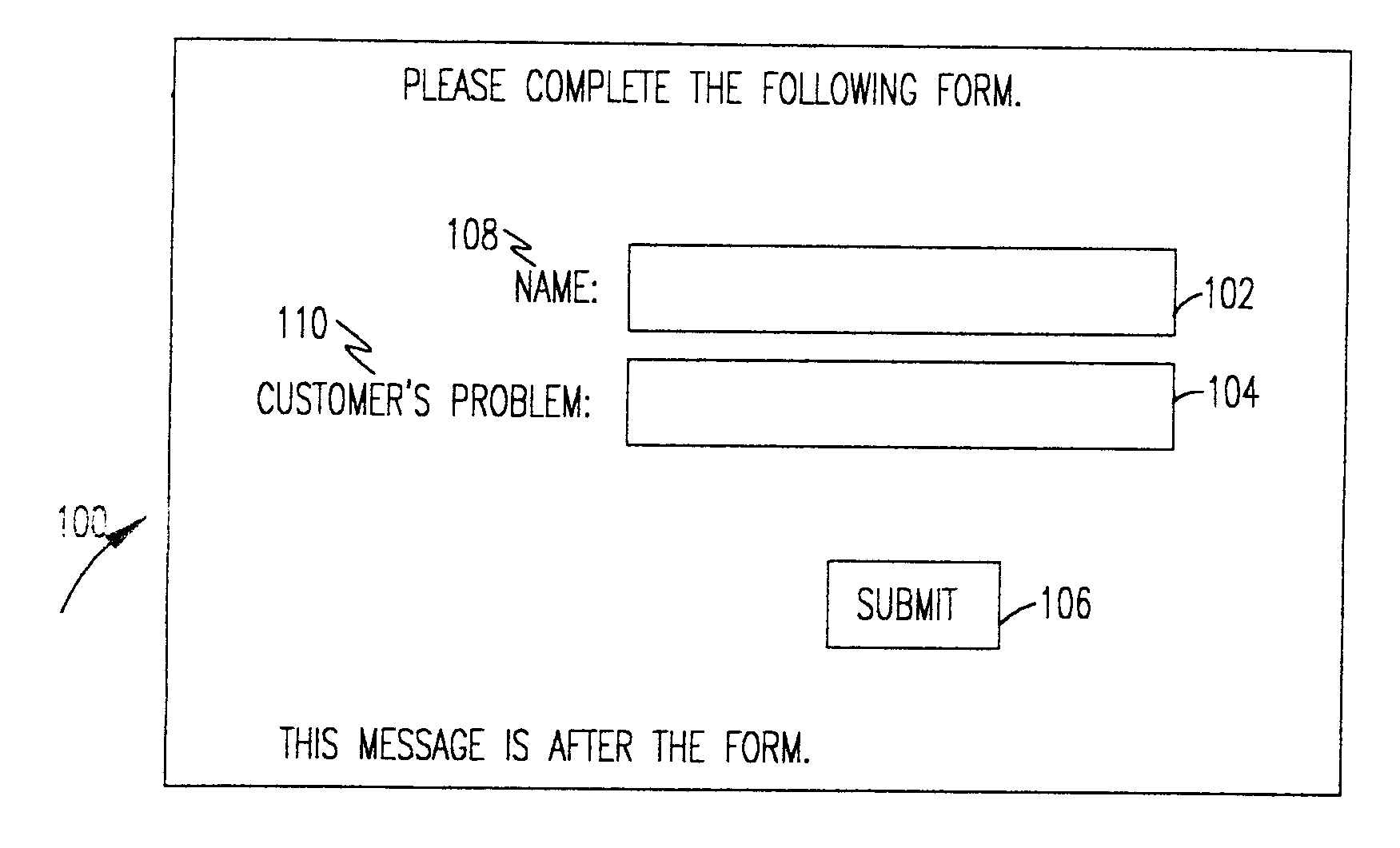 Audible presentation and verbal interaction of html-like form constructs