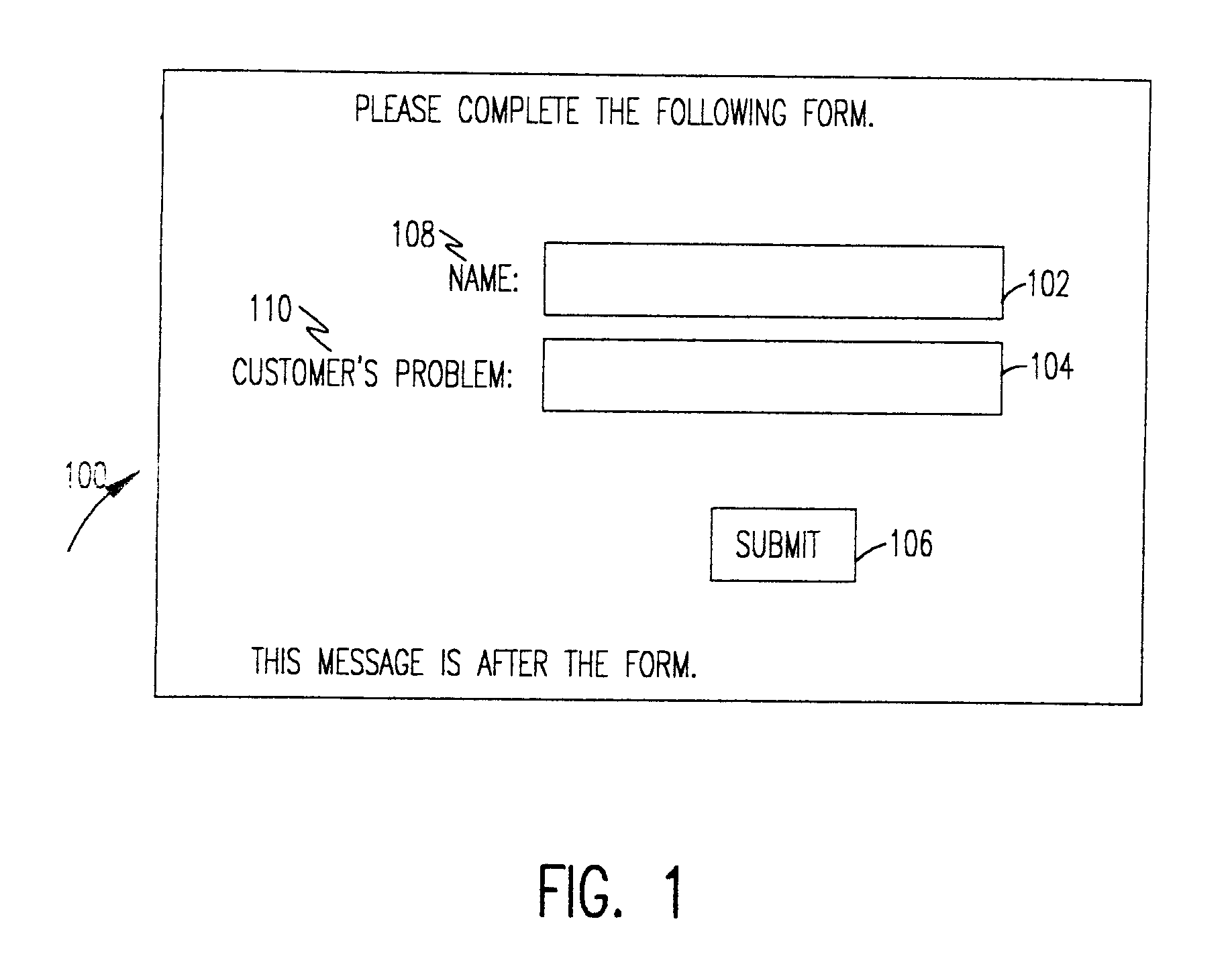 Audible presentation and verbal interaction of html-like form constructs