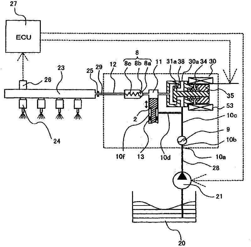 Pump for supplying high-pressure fuel