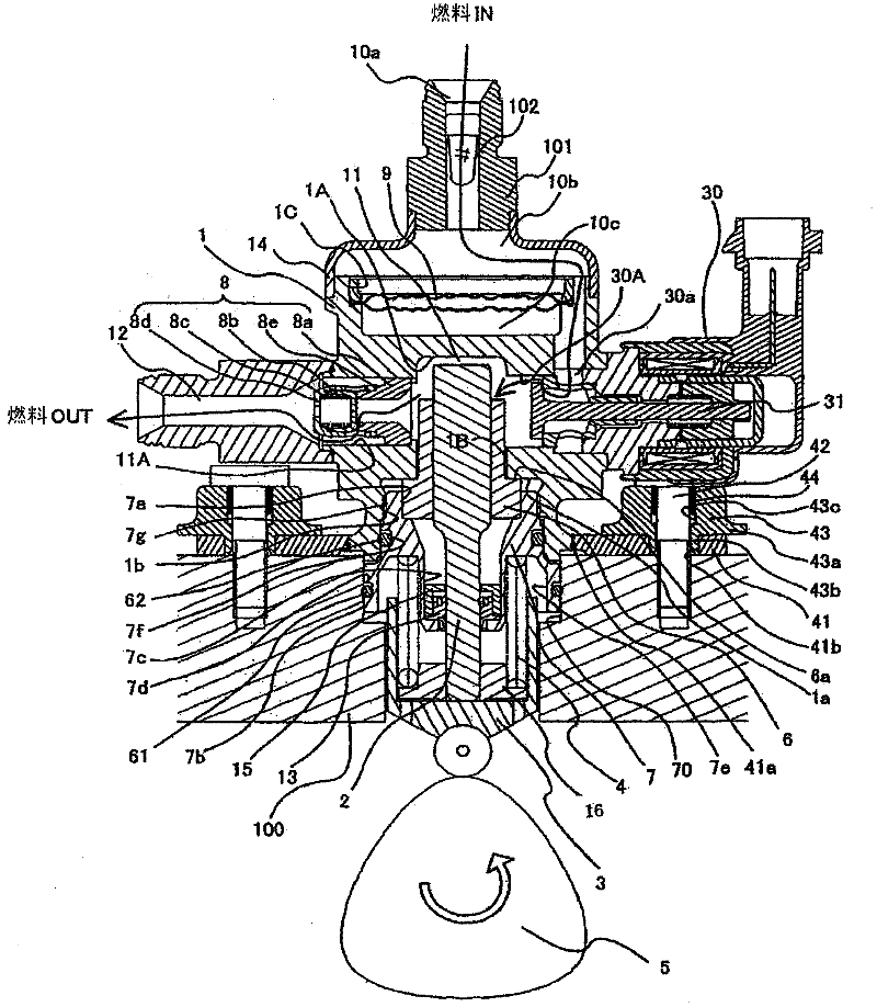 Pump for supplying high-pressure fuel