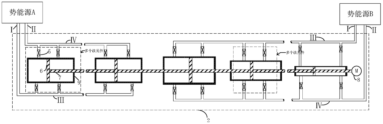 Adaptive hydraulic potential energy conversion device