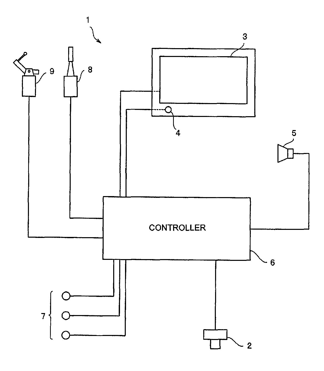 Display device mounted in working vehicle and display method for the display device