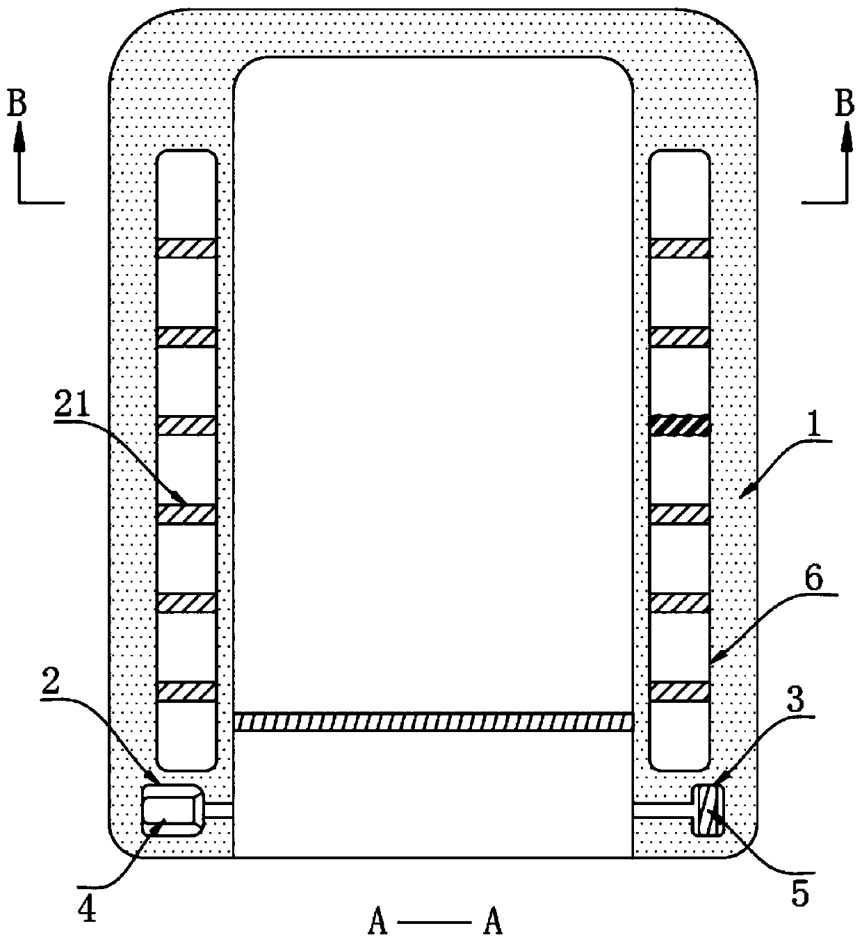 Dust removal and heat dissipation type monitor