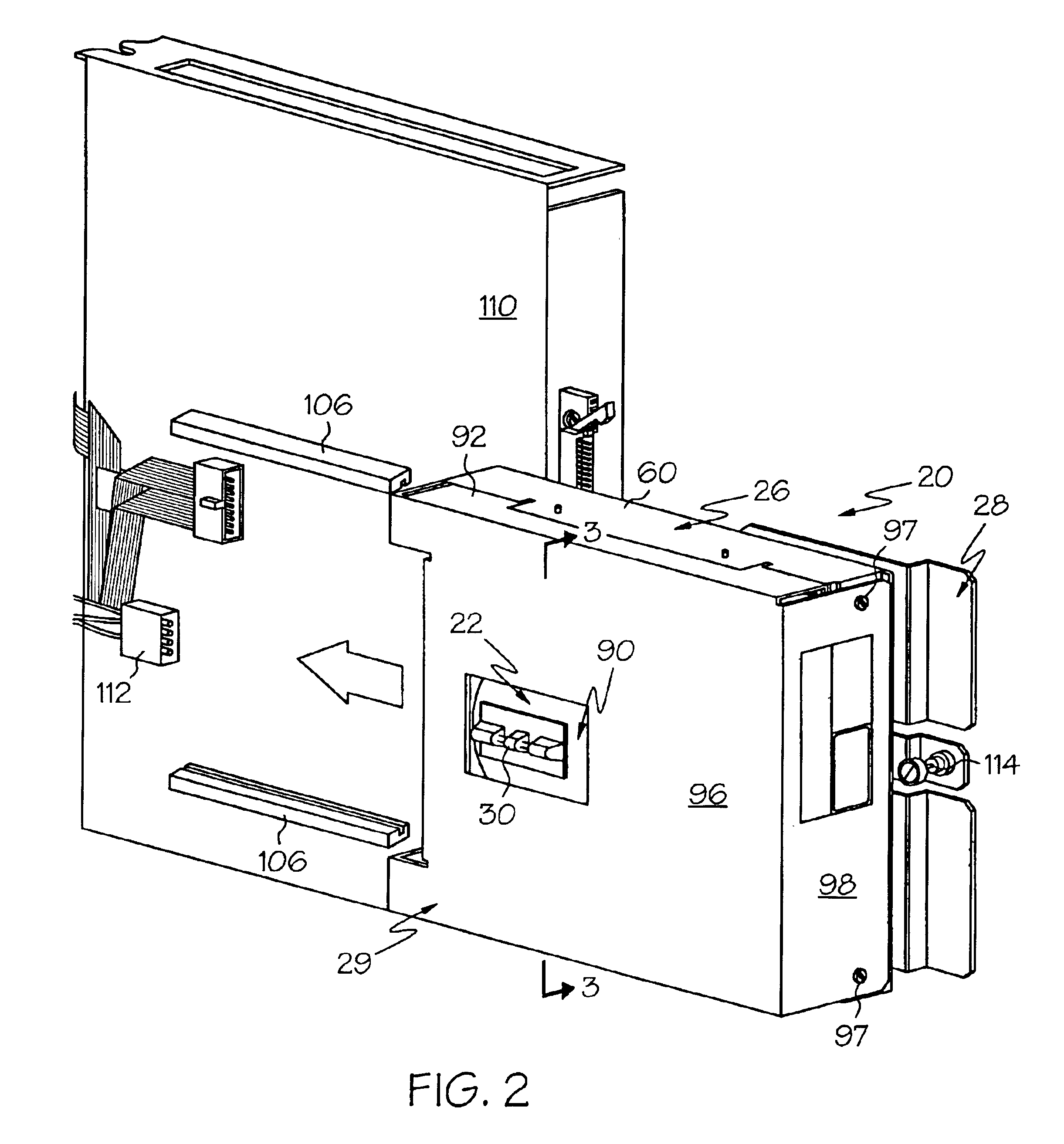 Disk drive mounting system for absorbing shock and vibration in a machining environment