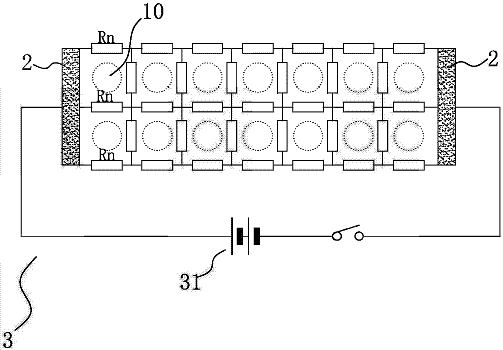 Method for changing heating temperature in electric heating membrane region, and miniature electric heating piece produced by utilizing same