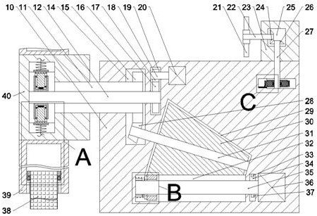 Wind power generation device capable of adjusting blade windward area according to wind power