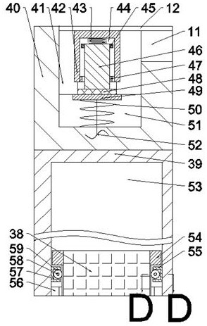 Wind power generation device capable of adjusting blade windward area according to wind power