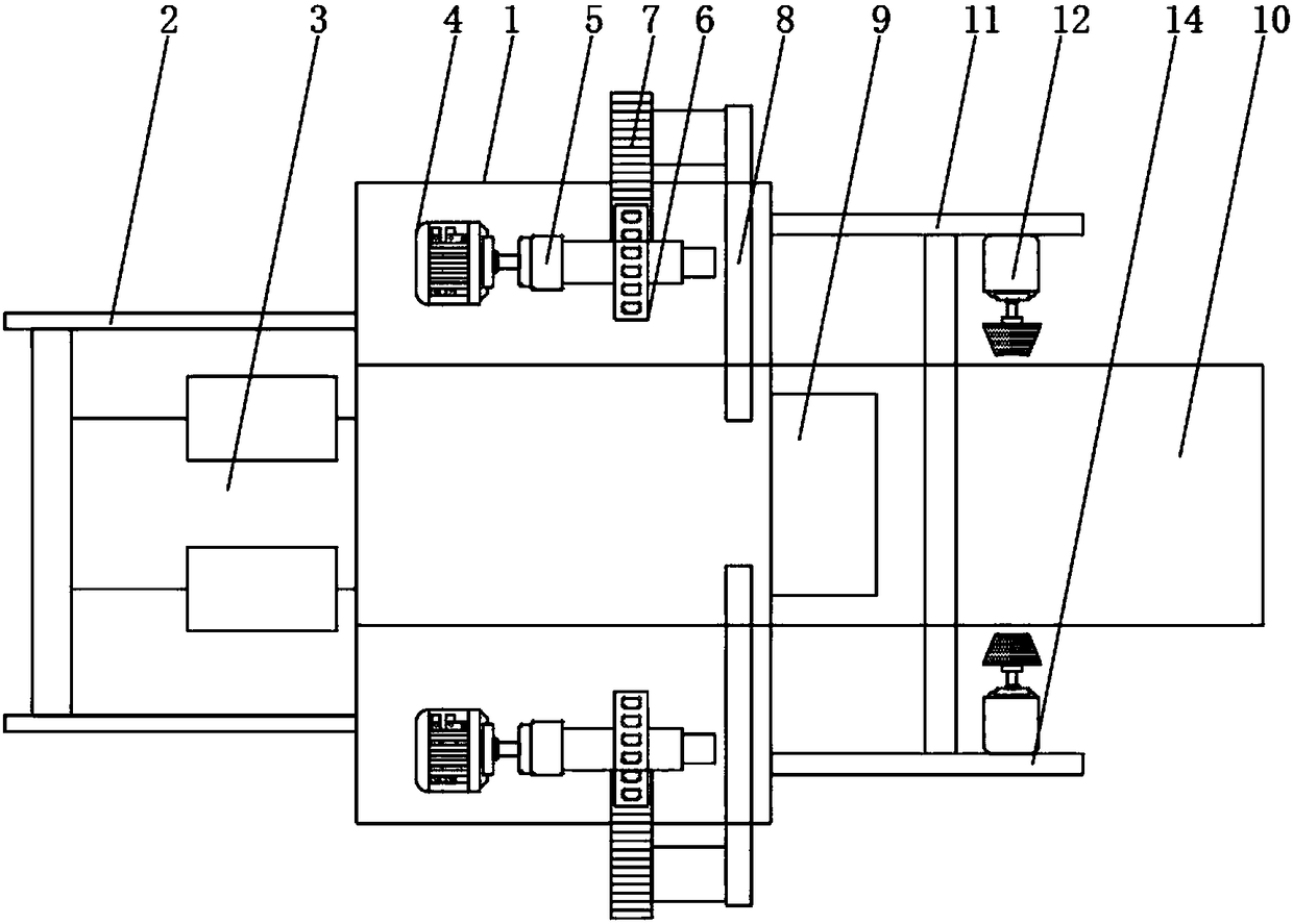 Novel environment-friendly cyclic derusting and grinding device