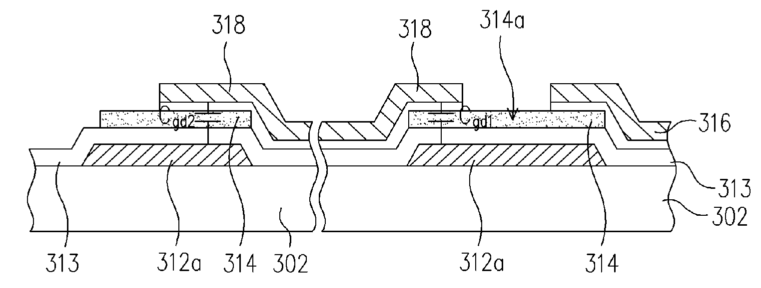 Thin film transistor, thin film transistor array and repairing method thereof