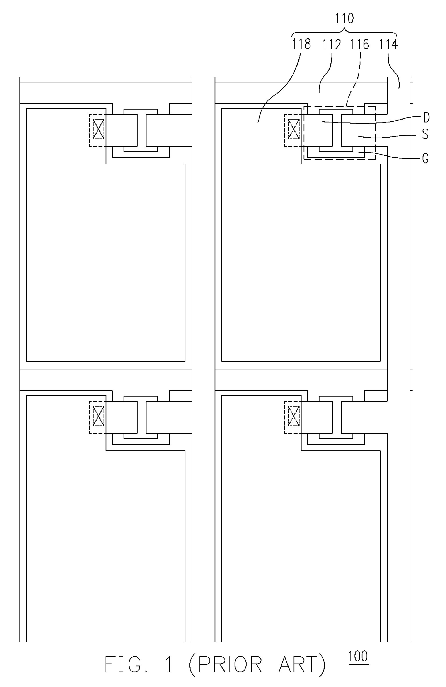 Thin film transistor, thin film transistor array and repairing method thereof