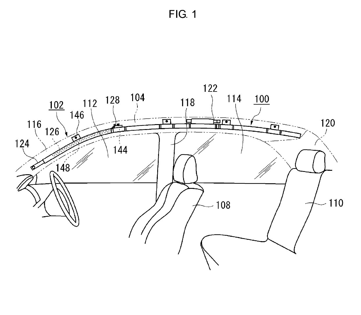 Curtain airbag device