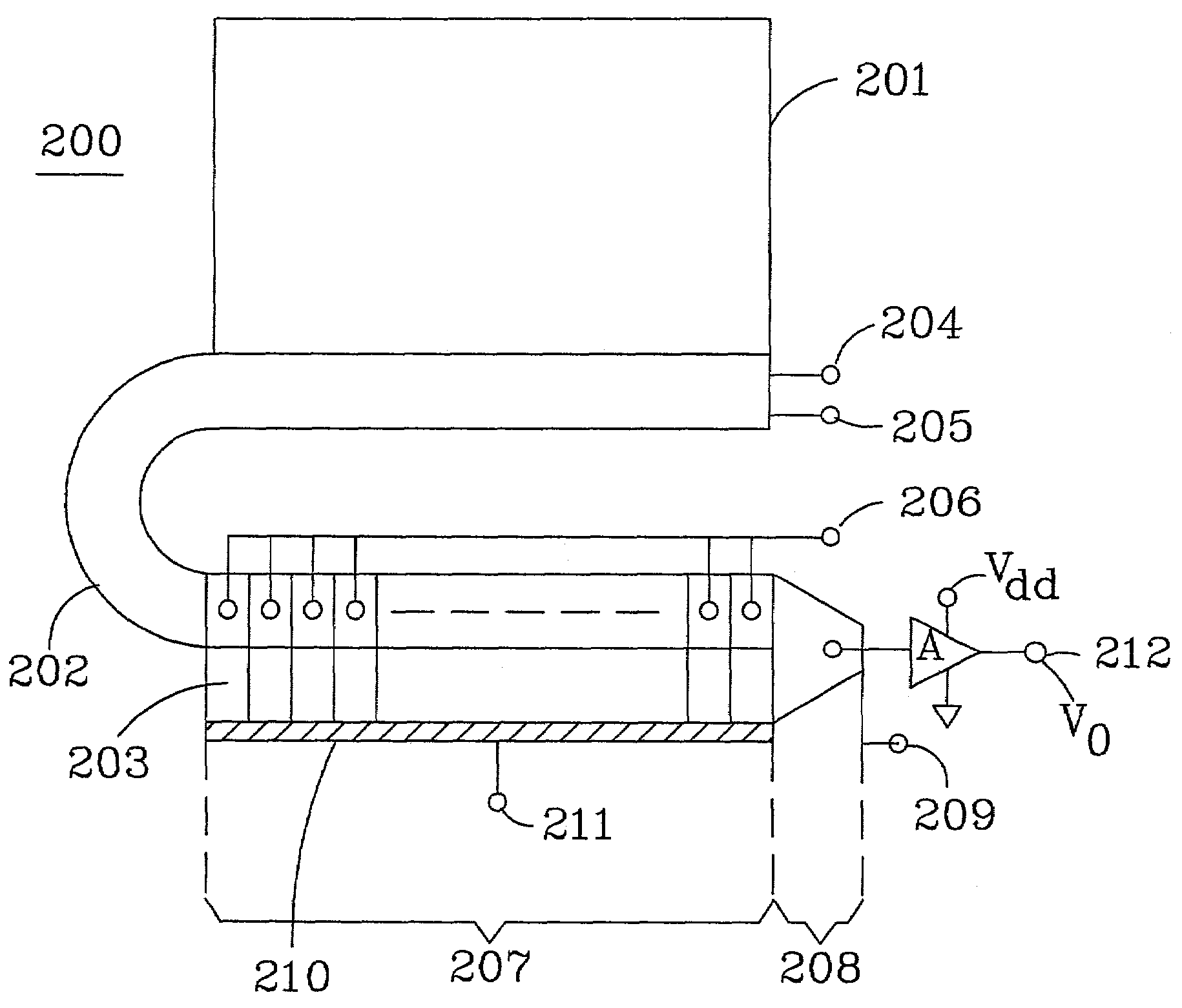 Charge multiplier with logarithmic dynamic range compression implemented in charge domain