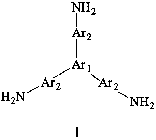 Hyperbranched polyimide containing anthracene structure and preparation method and application thereof