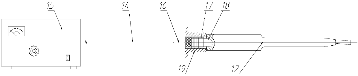 Thermosetting plastic ultrasonic molding forming mold-closing device