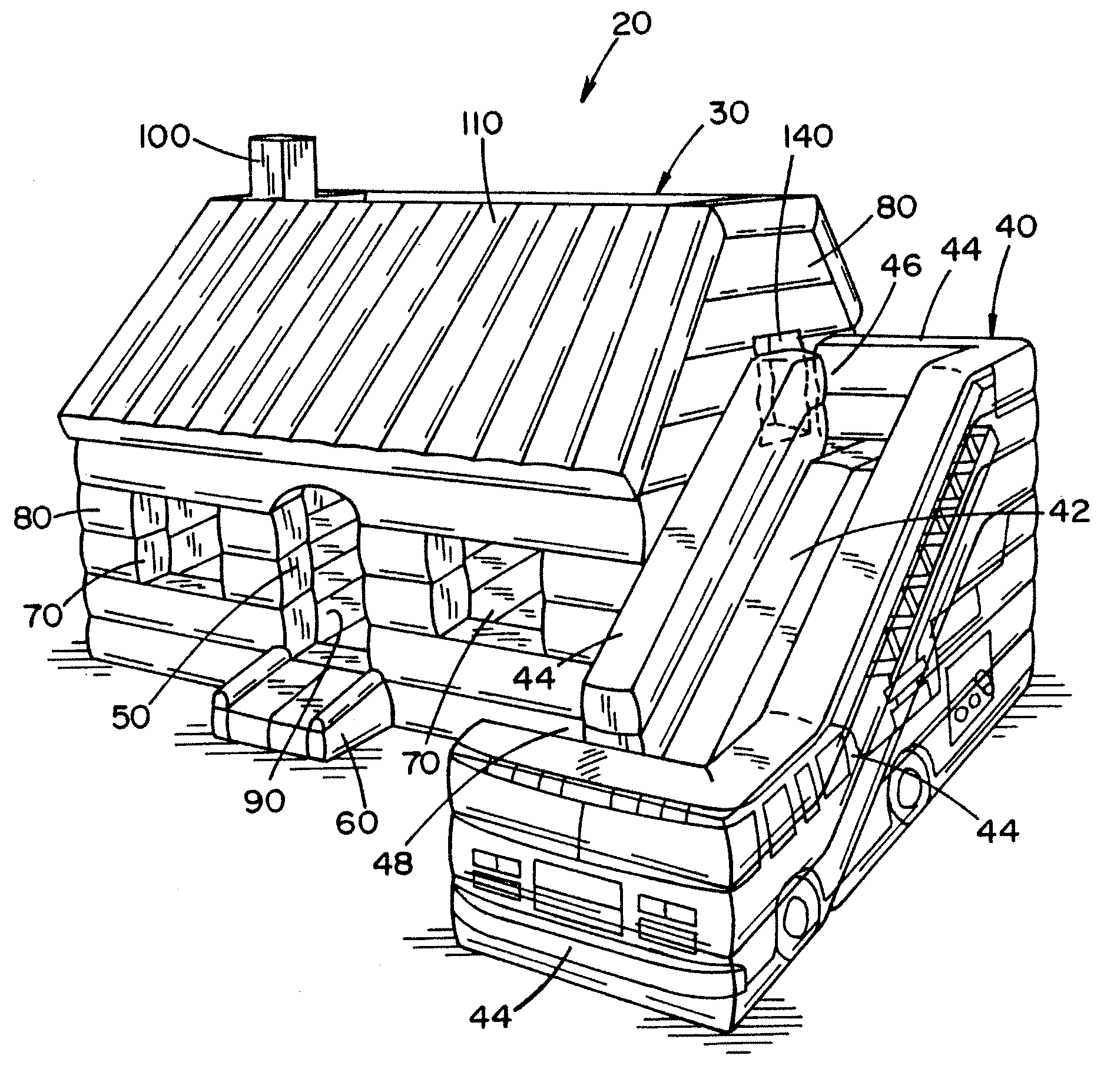 Inflatable educational structure