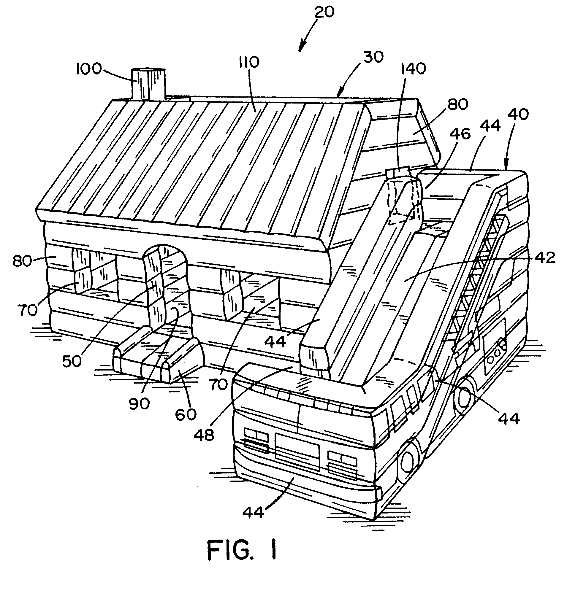 Inflatable educational structure