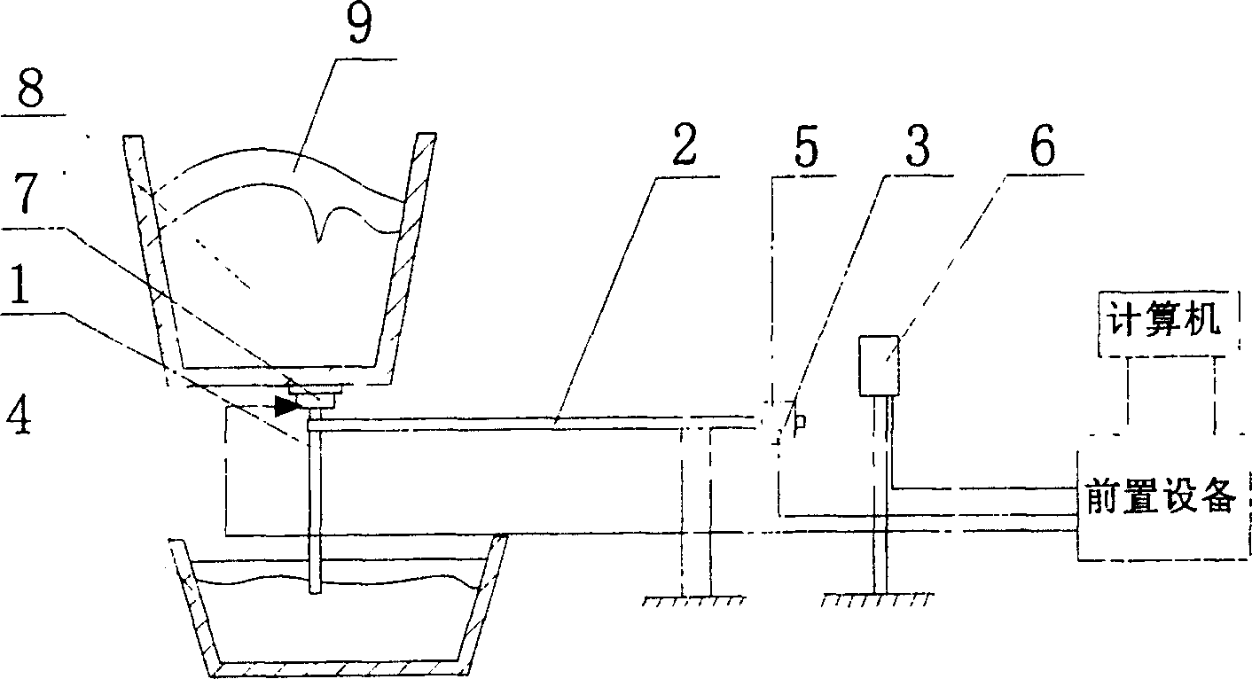 Continuous casting roughing slag inspection method and device based on vibration monitoring