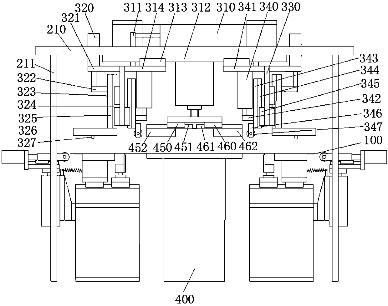 Edge-folding assembly, bending device and bending method