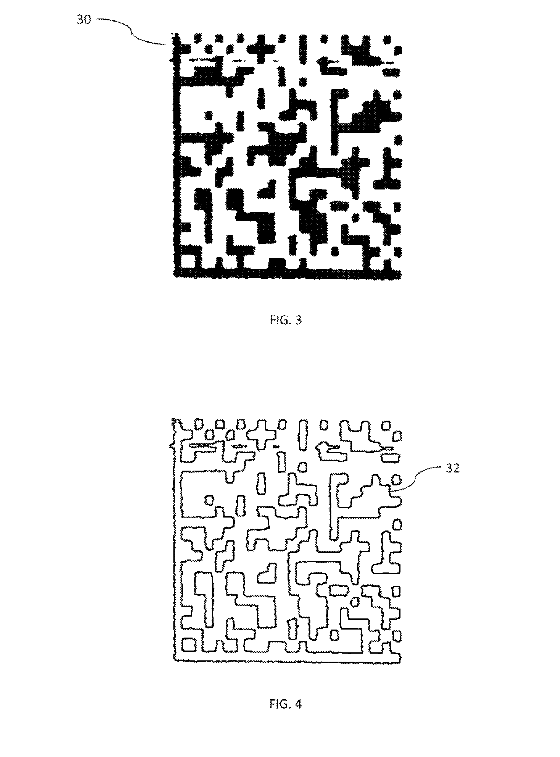 Unique identification information from marked features