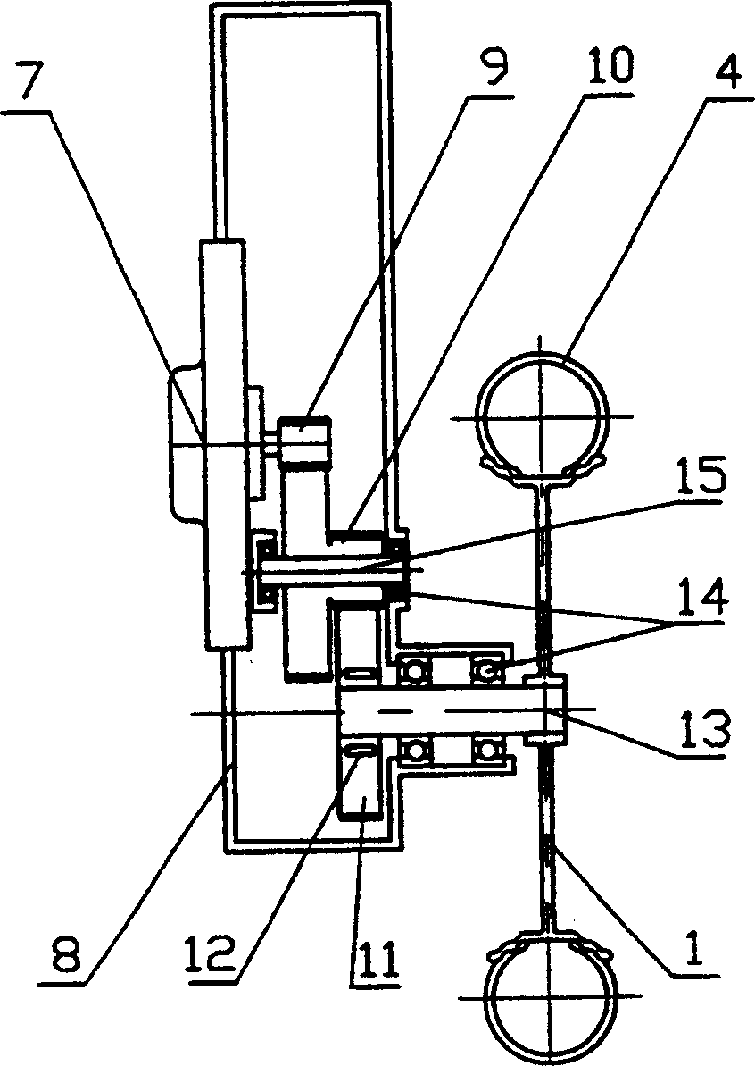 Electric machine driving device used on light electromobile