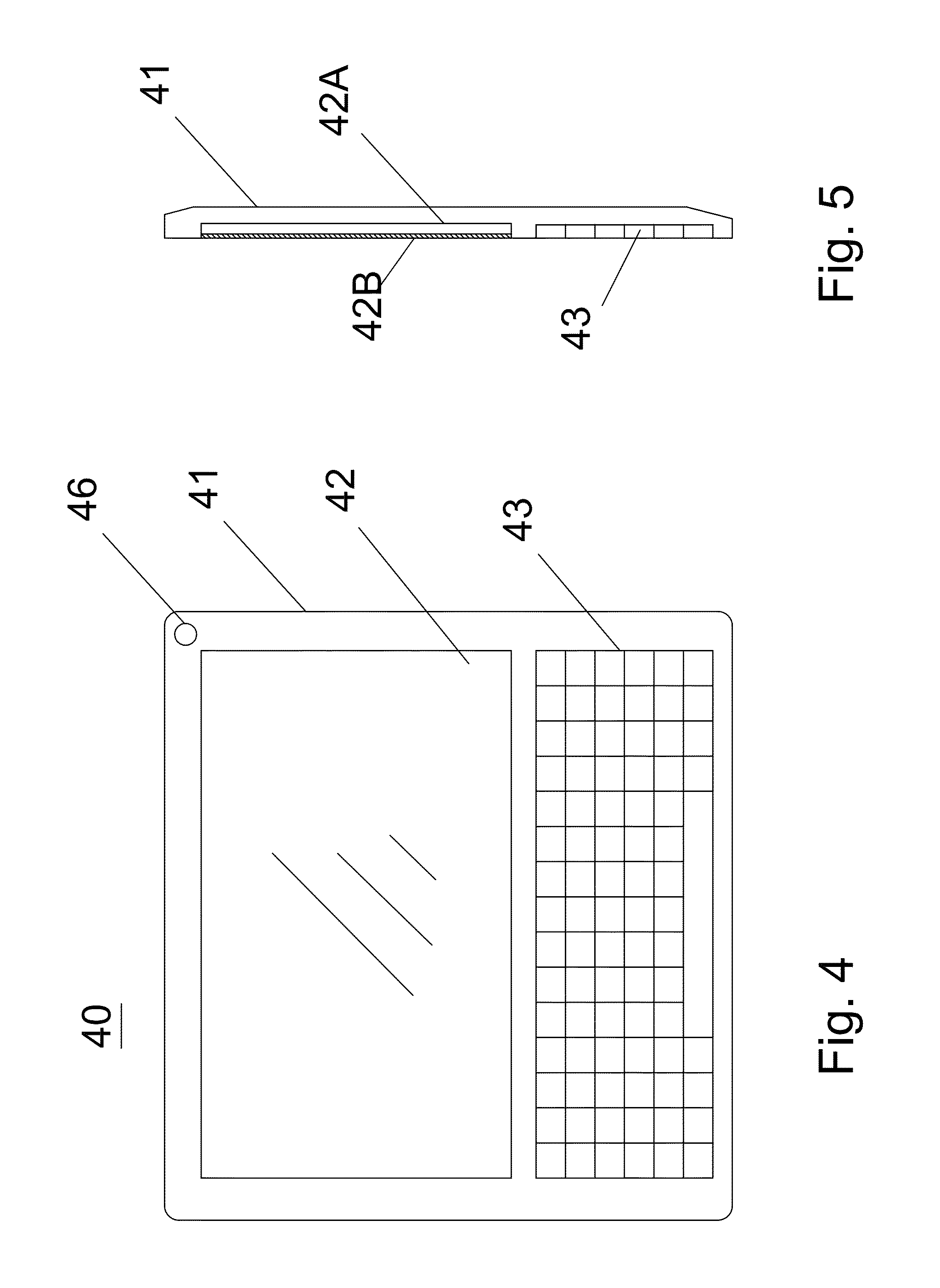 Tablet computer with integrated tactile keyboard