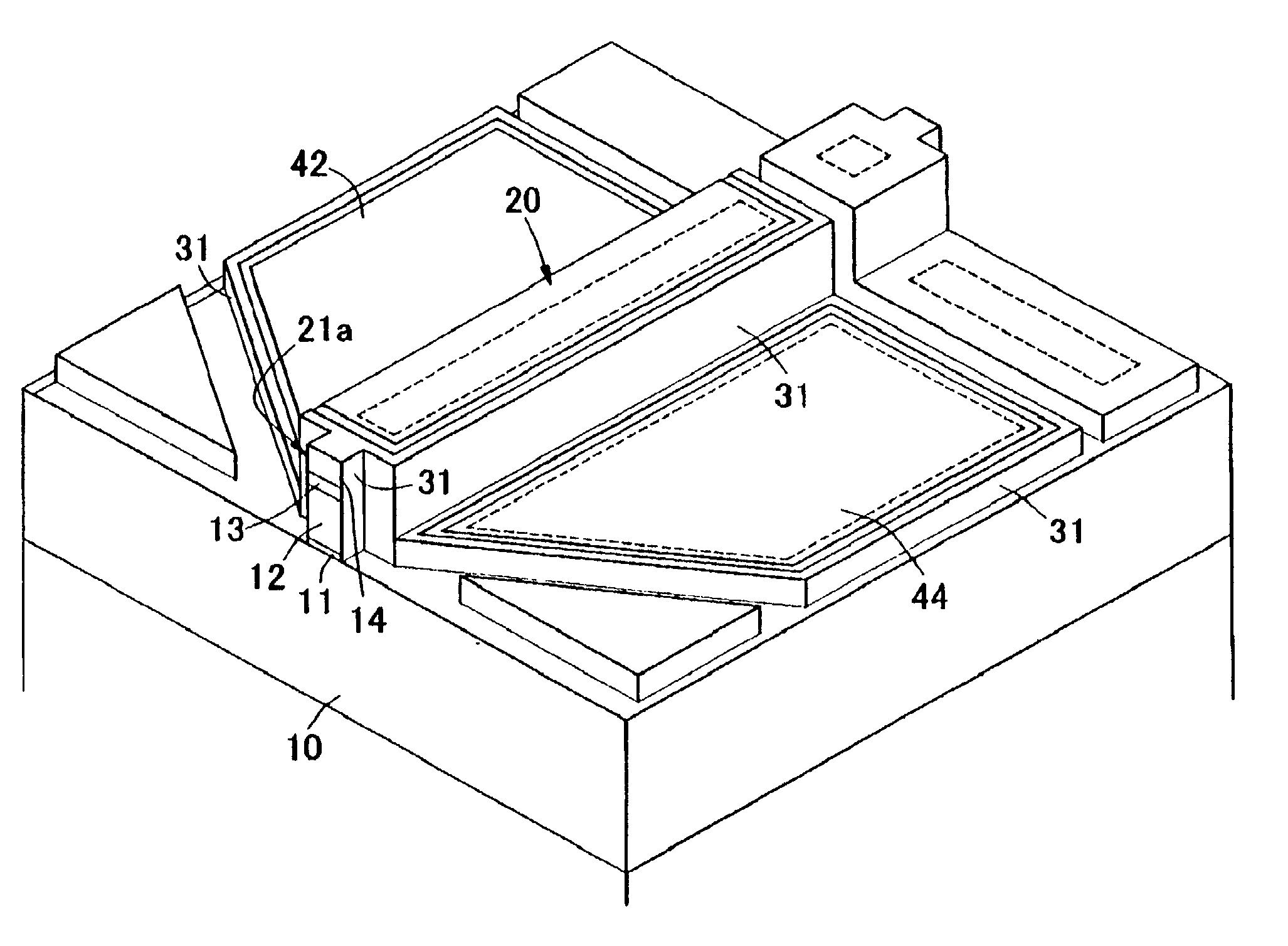 Point emission type light emitting element and concentrating point emission type light emitting element