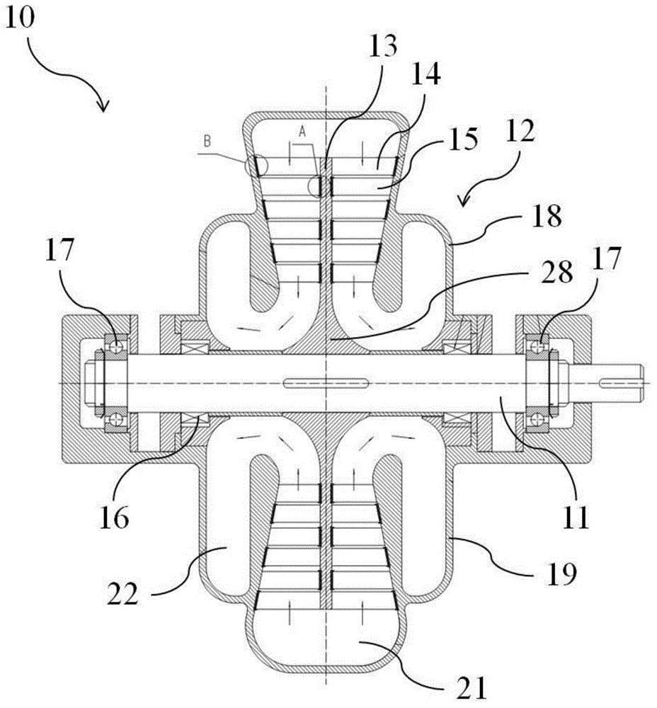 Centripetal type compressor