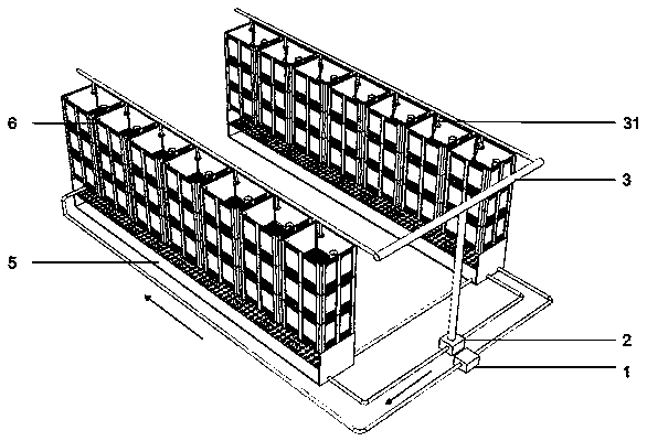 Multilayer detachable aquatic product temporary culture system