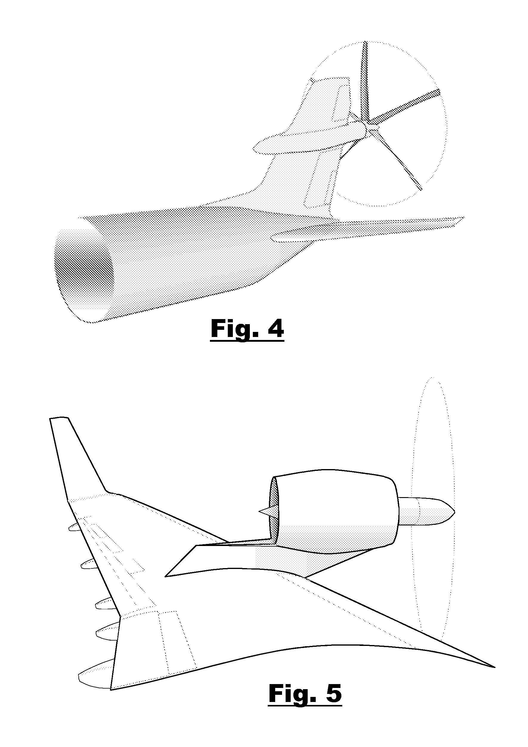 Hybrid free-air gas turbine engine