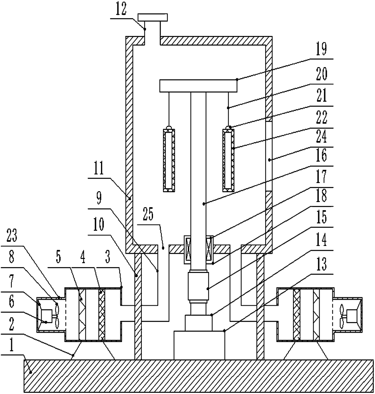 Rotary tobacco baking device