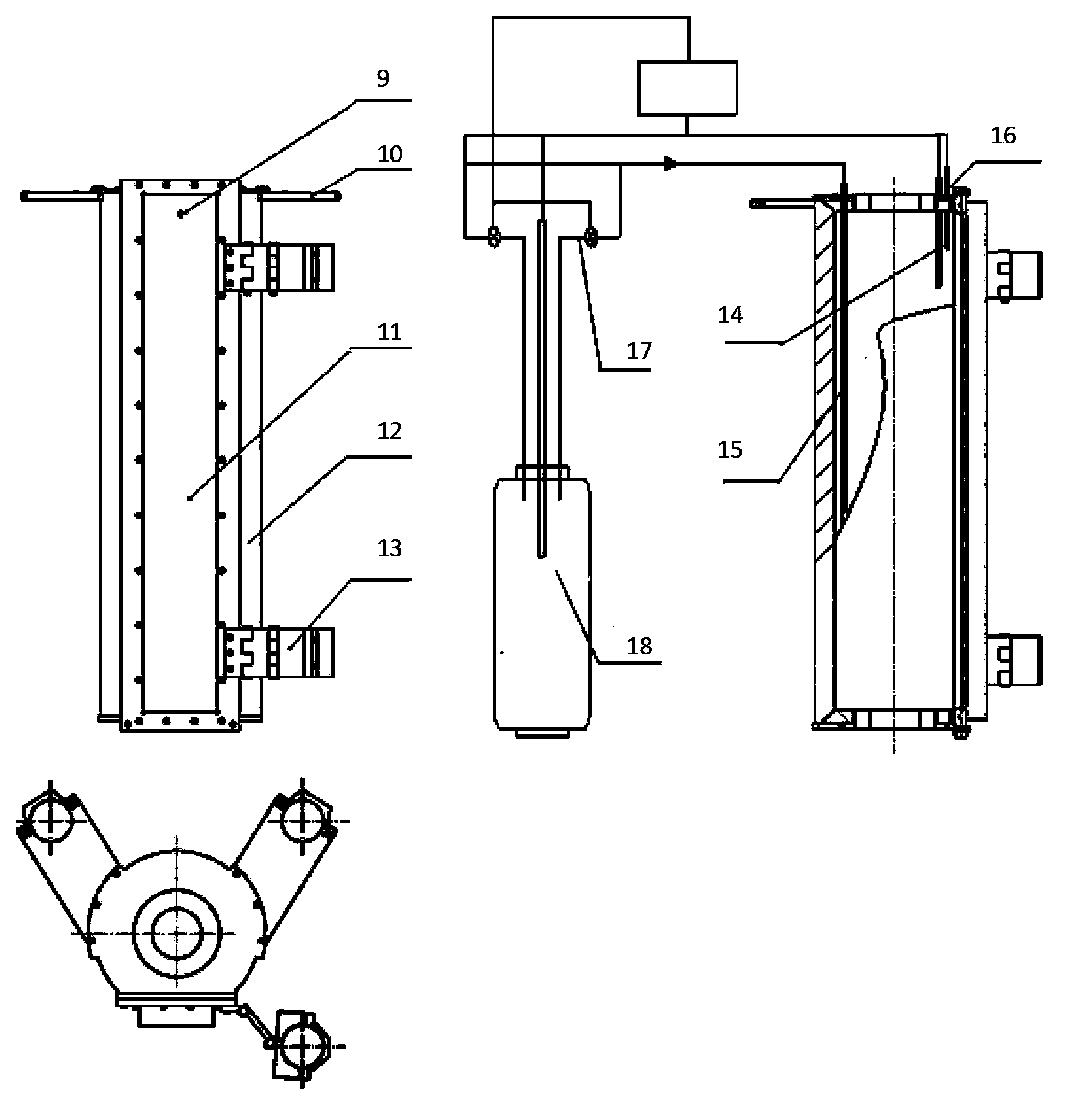 Large low-temperature fatigue experimental device for bolt