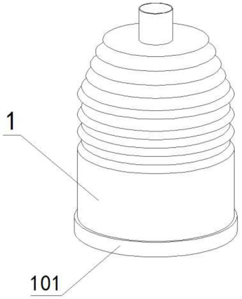 Waste gas reducing suction filtration device