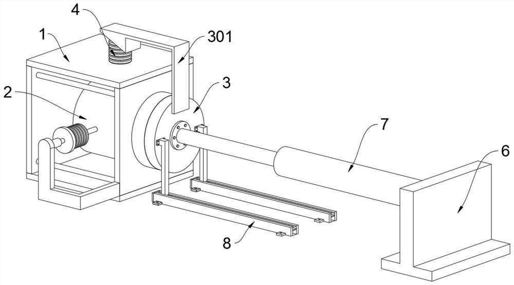 Plastic injection molding machining mold facilitating heat dissipation and workpiece arrangement