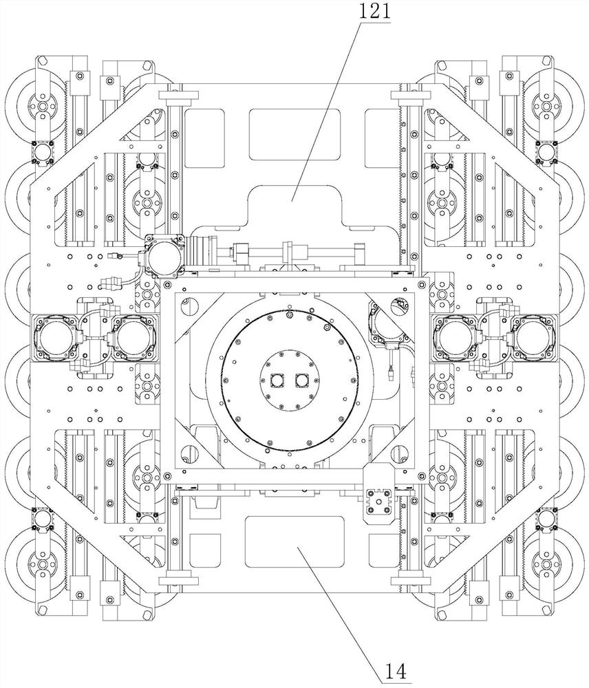 Movable friction stir welding machine frame