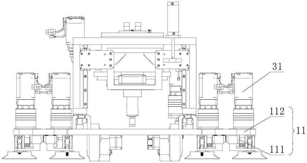 Movable friction stir welding machine frame