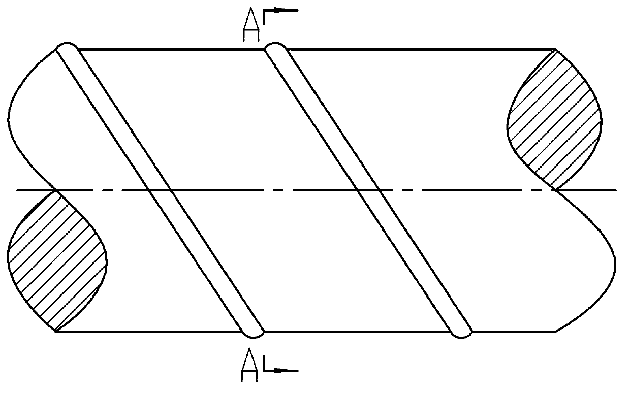 Durable cable body wound with spiral bar adhesive tapes and manufacturing method of cable body