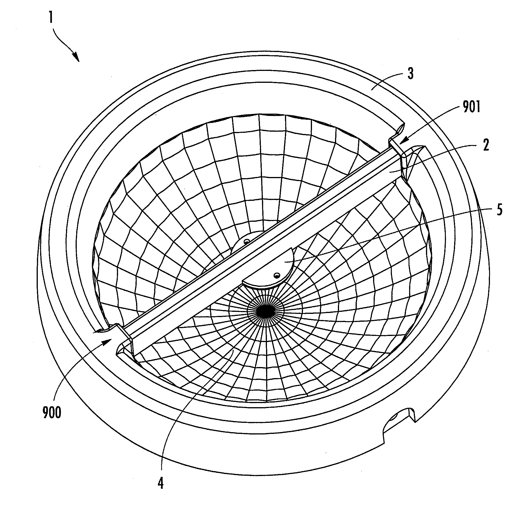 Non-glare reflective LED lighting apparatus with heat sink mounting