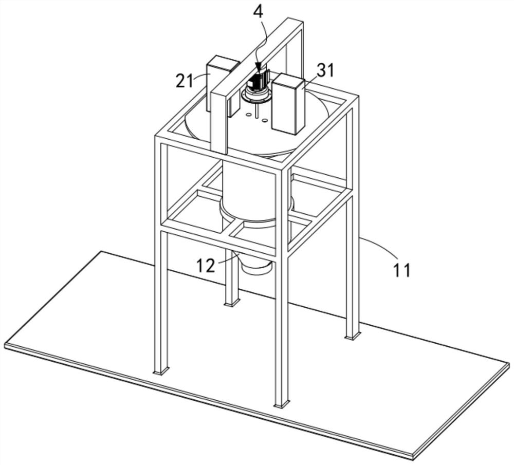 High-permeation-resistance epoxy powder coating production and processing device